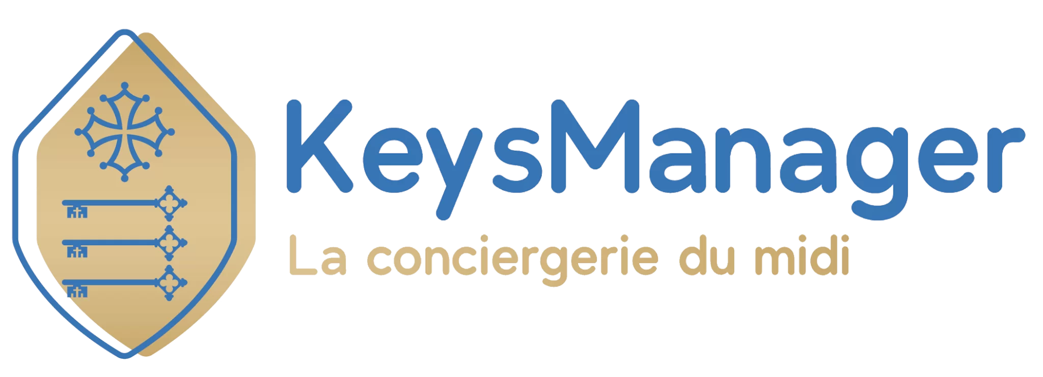 Logo de Keysmanager, conciergerie haut de gamme spécialisée dans la gestion locative à Avignon.